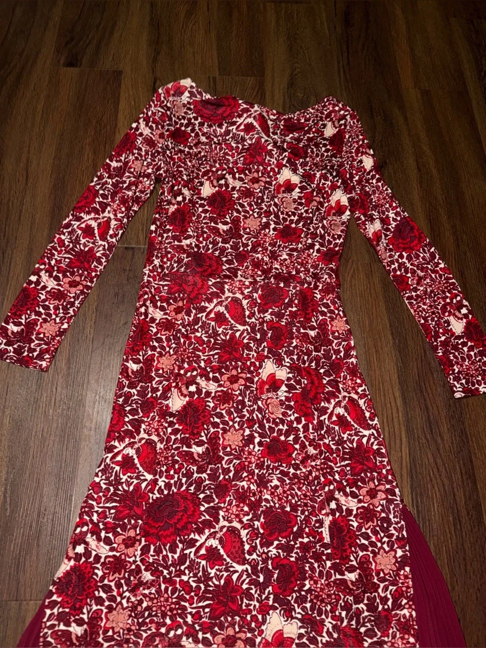 Nwt Tory Burch Ria Butterfly Floral Print Pleated Dress $450 party Summer formal